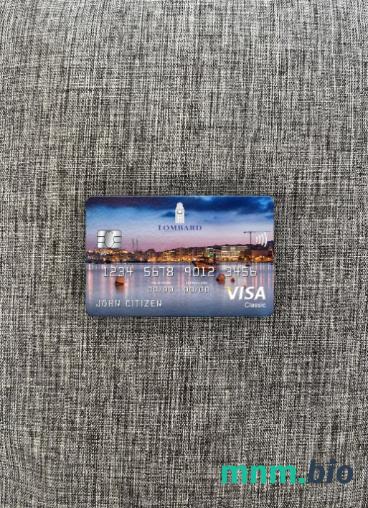 Malta Lombard bank visa classic card wygląd fotograficzny skan PSD + zdjęcie